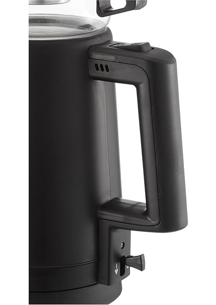 KTM-2907 Çay Yapma Makinesi, 1.8 L Kettle ve 0.9 L Demlik Kapasitesi, Siyah fırsatları