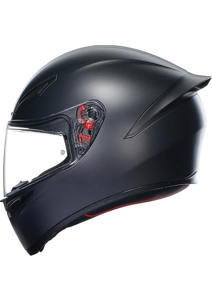 K1 S Motosiklet Kaskı Mono Kapalı Kask Matt Black M fırsatları