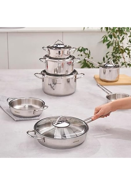 Ada V2 12 Parça Çelik Tencere Seti indirimleri