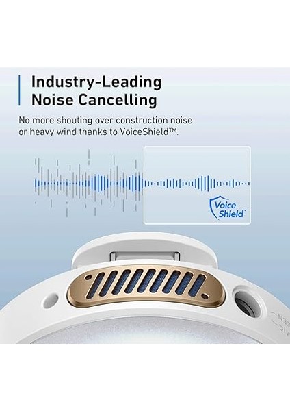 Anker, , M650, Wireless Yayıncı Mikrofonu, Şarj Kutusuyla 15 Saat Pil Ömrü, Voiceshield, LC3PLUS Codec, Çift Kanallı Kayıpsız Ses Alımı, Beyaz modelleri