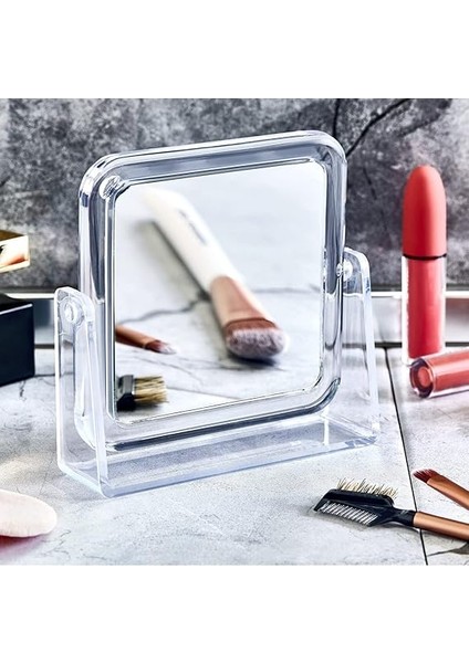 Akrilik Kare Makyaj Aynası, Akrilik Mini Makyaj Aynası - Kare Ayna, Şeffaf Ayna Şık ve Pratik Makyaj Deneyimi Için Ideal Seçim! modelleri