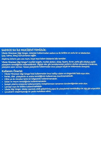 169072 Miraclean Silgi Sünger 2'li, Beyaz, Düz fırsatları