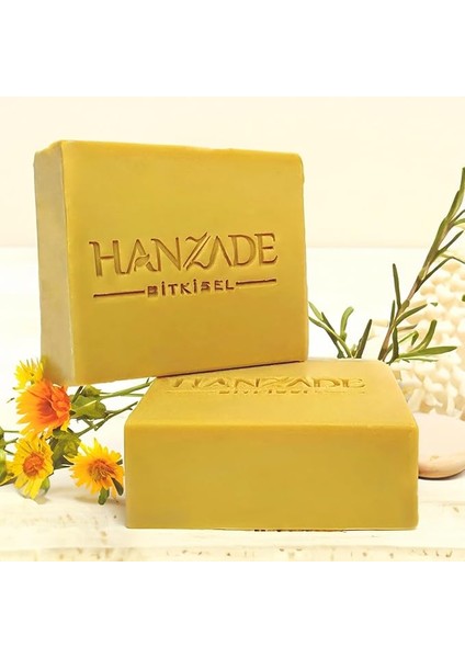 Bitkisel Doğal El Yapımı Hatay Kükürtlü Sabun Kükürt Sabunu 2 Adet