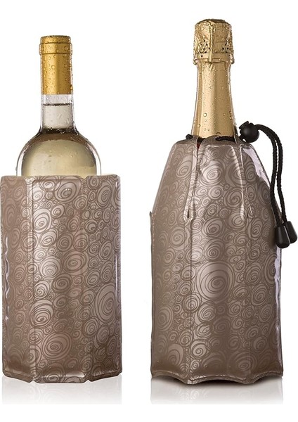 Vin Aktif Soğutucu Şarap &amp; Şampanya Soğutucu Platin