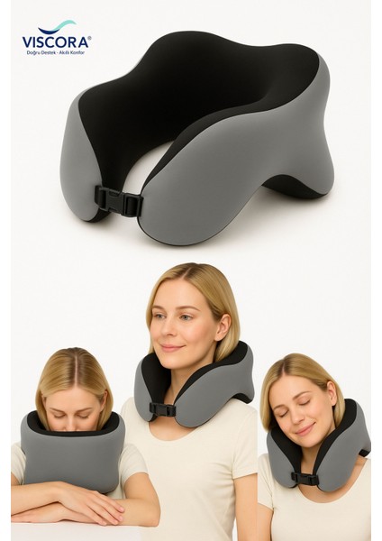 Ortopedik Visco Boyun Yastığı – Seyahat ve Ofis Kullanımı fiyatları