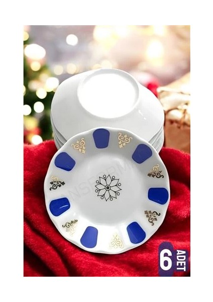 Turk Melamin Çay Tabağı 6 Adet Geleneksel Türk Çay Bardağı Altlığı