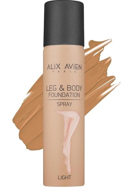 Avıen Bacak Fondöteni Light Bronzlaştırıcı Etkili Çatlak ve Görünümü Önleyici Sprey Fondöten 75 ml