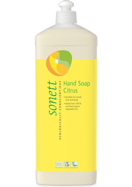 Organik Sıvı El Sabunu - Limon Özlü (1 Lt)