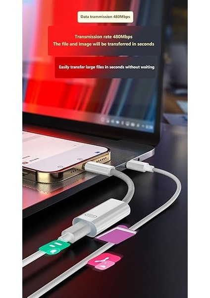 45W Type C To Lightning Kulaklık Dönüştürücü Hızlı Şarj iPhone iPad Macbook Yuva Çevirici Müzik Dinleme Arama Otgklk fiyatları
