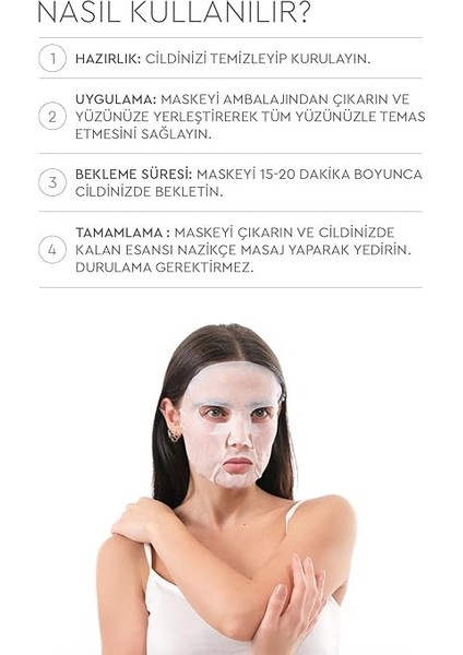 Mijin Cosmetics On Collagen Mask - Kolajen Özlü Yüz Maskesi 5'li indirimleri