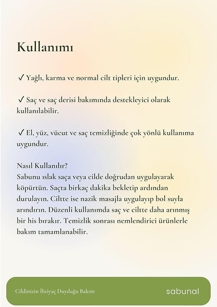Sabunu 2 Adet - Saç ve Cilt Için Arındırıcı Doğal Sabun fırsatları