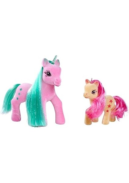 104342647, Küçük Tek Boynuzlu At ve Ailesi, 2 Tek Boynuzlu At, Floklu Tasarım, Aksesuarlı Y:10-14CM fiyatları