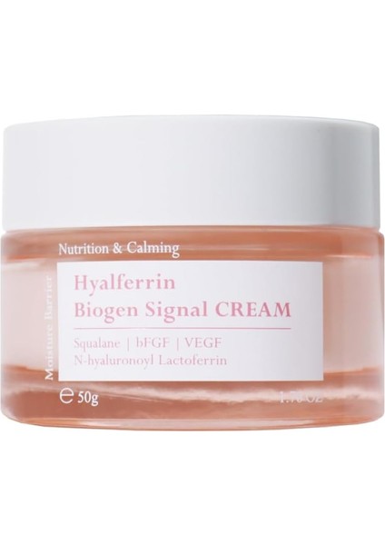 Biogen Sinyal Kremi | 50 ml | Yüz Kremi | Cilt Bariyeri Oluştucu Etki | Dünyanın Ilk Cilt Için Optimize Edilmiş Laktoferrini