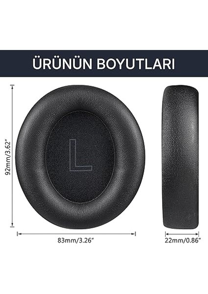 Anker Soundcore Life Için Q30 Q30BT ve Q35 ile Uyumlu Suni Deri Kulaklık Pedi Hafızalı Yüksek Kaliteli Materyal Kulaklık Süngeri indirimleri
