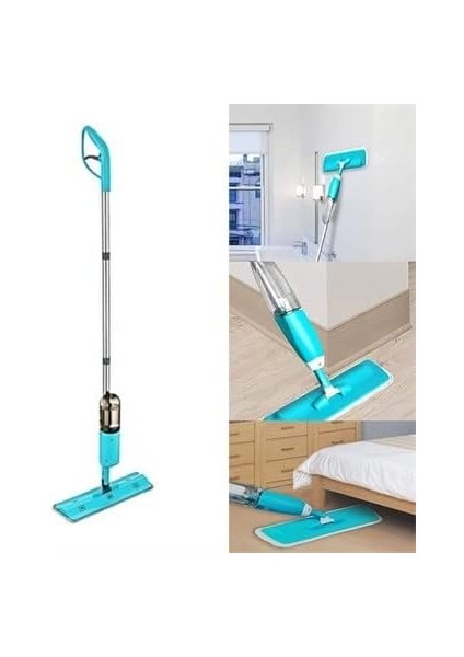 Döner Başlıklı Spreyli Mop Parke Ahşap Fayans Temizleyici Su Hazneli Sihirli Paspas fiyatları