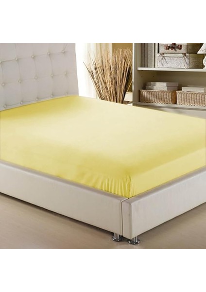 Ev Tekstil Ürünleri Lastikli Çarşaf (Sarı) (150X200)
