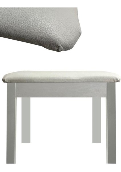 TBX-144WH Üst Kalite Piyano Taburesi Gizli Bölmeli Beyaz Renk (32X54X48)