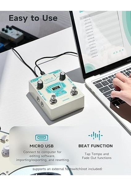 Circle Looper Pedalı (Beyaz) fırsatları