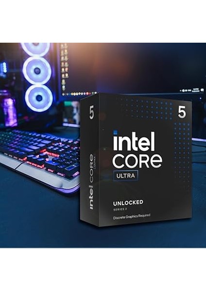 Core™ Ultra 5 Masaüstü Işlemci, 245 Kf 14 Çekirdek (6 P Çekirdek + 8 E-Çekirdek) 5,2 Ghz'e Kadar modelleri