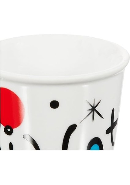 - 4'lü Moka Kahve Bardak Seti - Kulpsuz Kahve Shot Bardağı - Bicchierini - Karma Renk - Arte Desen Serisi - Porselen indirimleri