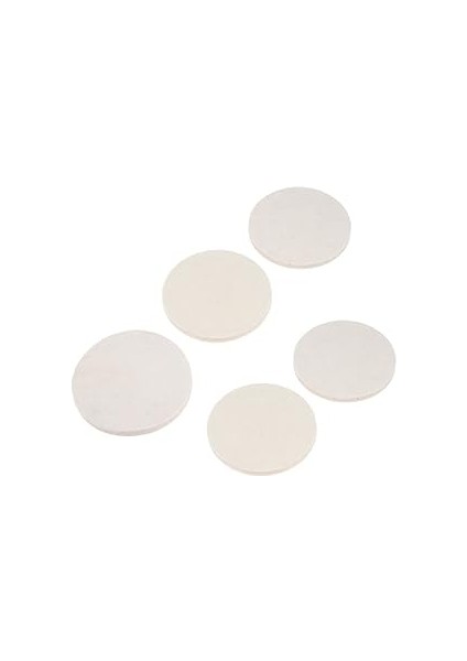 5 Adet 125 mm (5 Inç) x 8 mm (U x D) Yün Keçe Parlatma Pedi, Cam, Plastik, Metal, Mermer, Parlatma Pedi, Mutfak, Banyo Için Eksantrik Zımpara indirimleri