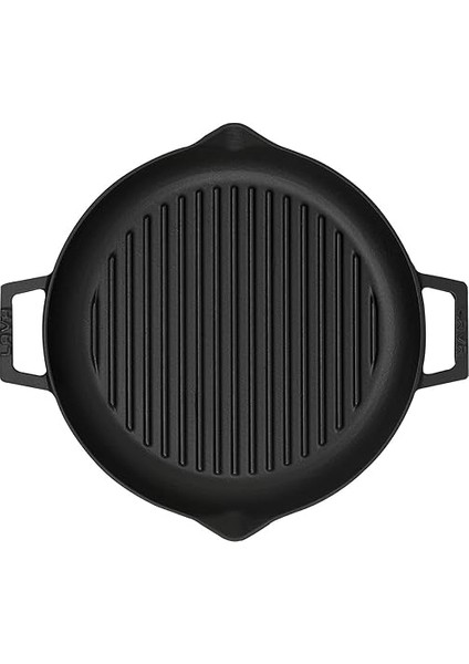 Döküm Yuvarlak Izgara Tava, Metal Kulplu, 26CM, Siyah fiyatları