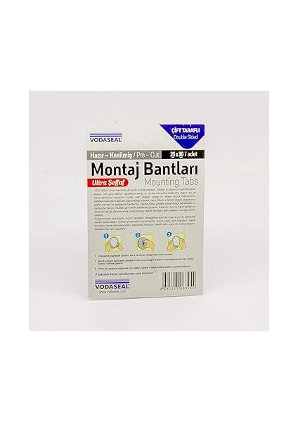 Hazır Kesilmiş 12'li Montaj Bandı, Şeffaf indirimleri