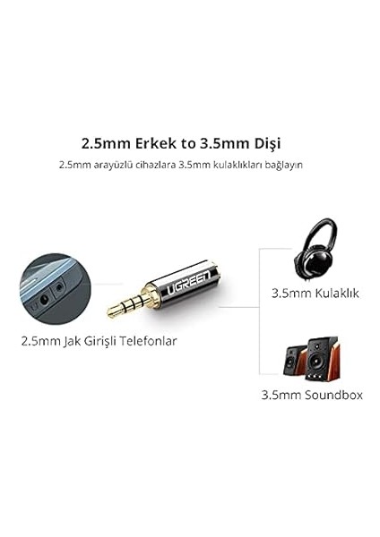 2.5 mm To 3.5 mm Jack Dönüştürücü modelleri