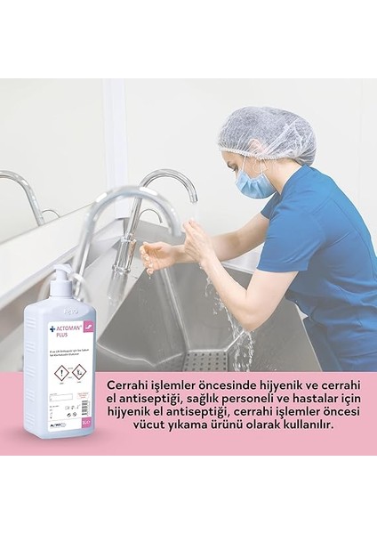 Plus 1l – El ve Cilt Antiseptiği |%4 Klorheksidin Glukonat Içerikli Antimikrobiyal Sıvı Sabun | Mikroorganizmalara Karşı Etkili | Dermatolojik Olarak Test Edilmiştir modelleri
