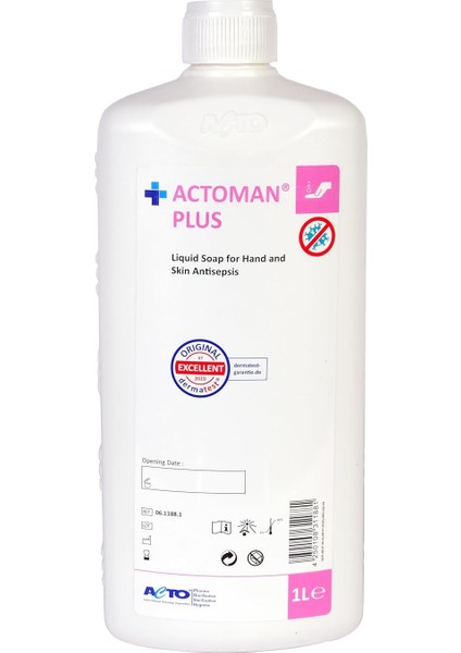 Plus 1l – El ve Cilt Antiseptiği |%4 Klorheksidin Glukonat Içerikli Antimikrobiyal Sıvı Sabun | Mikroorganizmalara Karşı Etkili | Dermatolojik Olarak Test Edilmiştir indirimleri