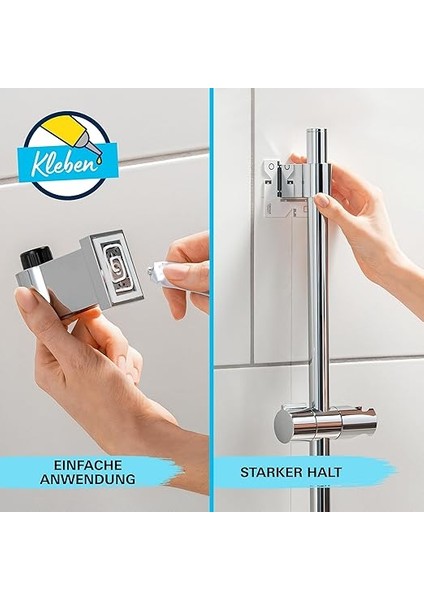 Vitalio Start 110 Sürgülü Duş Seti Sabunluklu, 110MM Yuvarlak 2 Akışlı El Duşu, 600MM Sürgülü Ray, 1750MM Duş Hortumu, Duş Başlığı Seti, Krom, 26952001 fırsatları