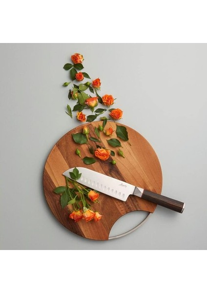 Wood Mood Kesme ve Sunum Tahtası Yuvarlak