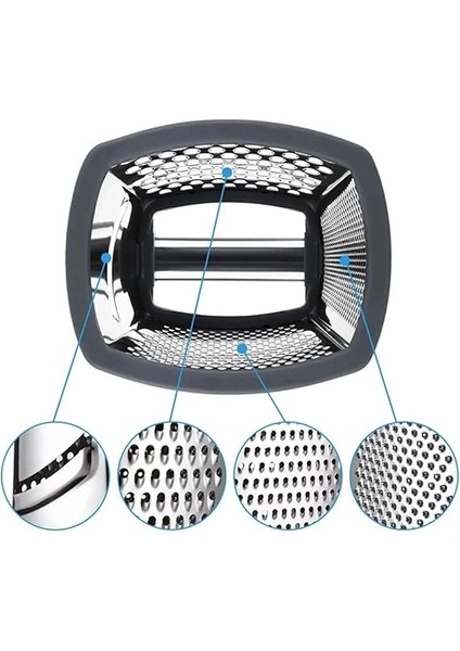 Metal Rende Paslanmaz Çelik Çok Amaçlı ve Dayanıklı Tasarım Sebze Peynir ve Meyve Rendesi Ergonomik Saplı Kolay Temizlenebilir Mutfak Için Pratik ve Şık (24 Cm) fırsatları