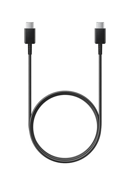 Uyumlu USB Type-C - USB Type-C Kablo Type C Kablo Siyah