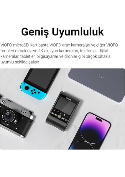 High Endurance 128GB Class 10 A2 V30 100MB/S Okuma 80MB/S Yazma Micro Sd Hafıza Kartı modelleri