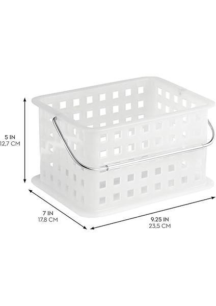 Depolama Düzenleyici Sepet, Banyo, Sağlık ve Güzellik Ürünleri Için - Küçük, Frost modelleri