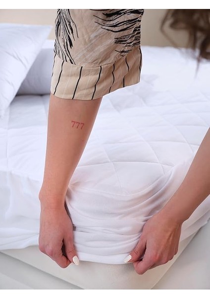 Yatak Koruyucu Alez-Çarşaf - Tek-Çift Kişilik %100 Pamuk - Kapitoneli Fitted (Yatağı Saran) Çarşaf (100X200) modelleri