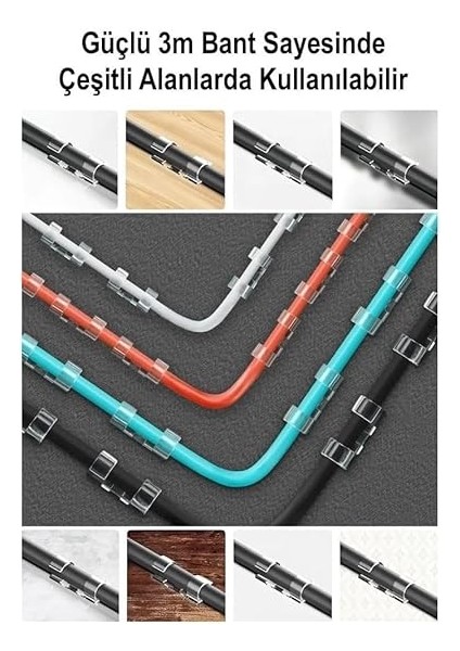 Sabitleyici Klipsler Kablo Düzenleyici Duvar Fayans Cam Kablo Tutucu Yapışkanlı Klips 20 Adet fırsatları