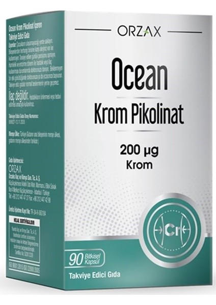 Ocean Krom Pikolinat 20 Mcg 90 Kapsül