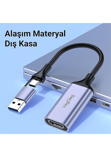 1080P 60Hz HDMI Video Capture Card USB 3.0 ve Type-C Görüntü Yakalama Kartı fırsatları