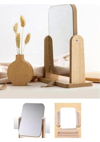 El Aynası Masa Aynası Makyaj Aynası Ayarlanabilir Makeup Mirror 17X22CM fiyatları