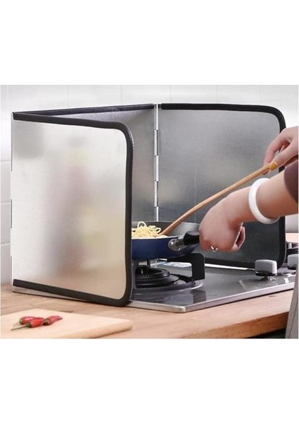 Ocak Arkası Koruyucu Yağ Sıçratmaz Panel Küçük Boy Tekli Ocak Için Uyumludur 30+30+30