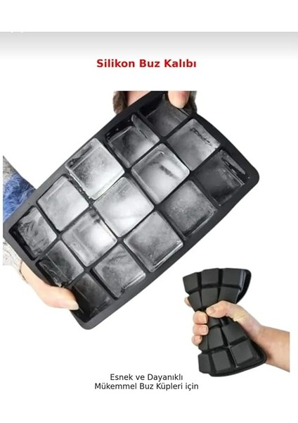 Silikon Buz Kalıbı Silikon Buz Kalıbı Gri Kırmızı modelleri