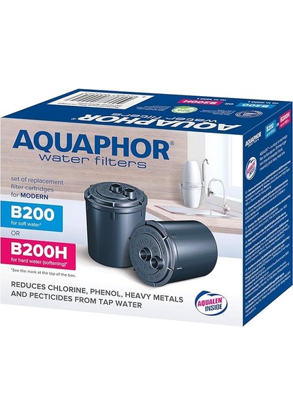 4600987002149 Paket 2 Kartuş B200H Sert Su Için, Plastik