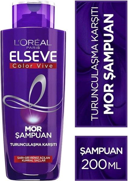 Parıs Elseve Turunculaşma Karşıtı Mor Şampuan 200 ml