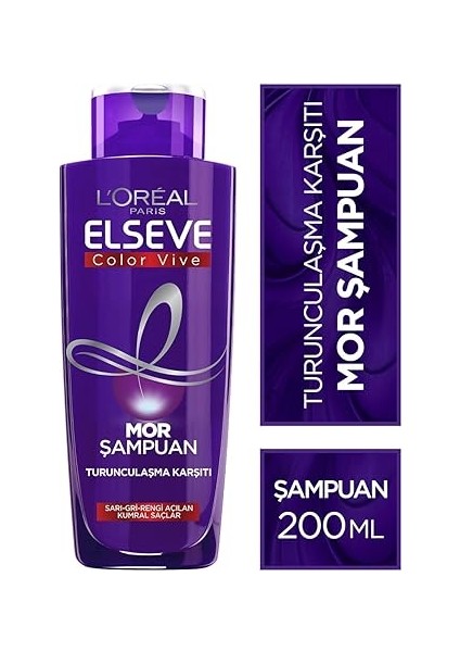 Parıs Elseve Turunculaşma Karşıtı Mor Şampuan 200 ml fiyatları