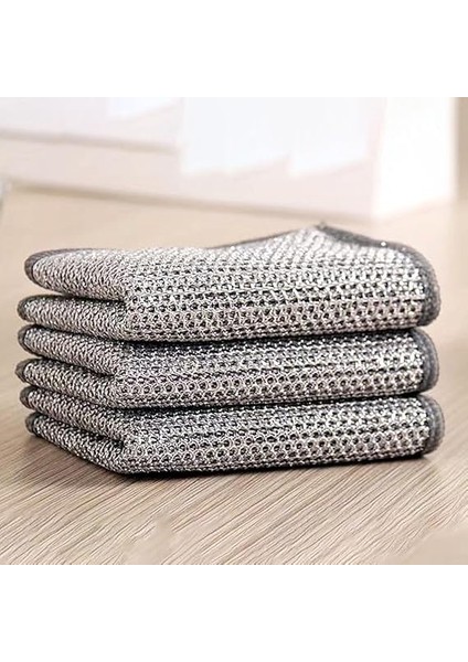 Çok Fonksiyonlu Çizilmez Çelik Tel Bulaşık Bezi, Dayanıklı Bulaşık Havlusu (5) indirimleri