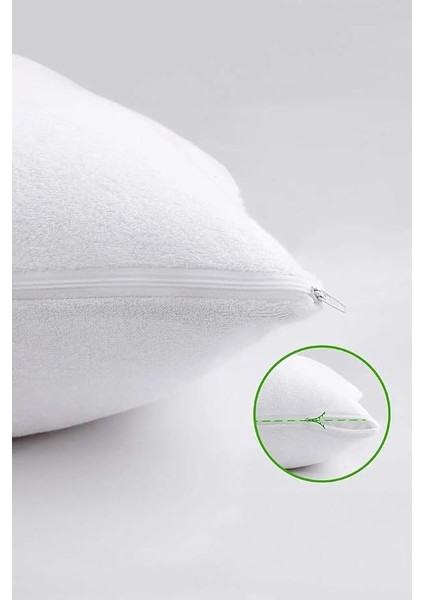 Home 2'li Su Geçirmez Yastık Alezi – Fermuarlı 50×70 cm Yastık Kılıfı, Suya ve Toza Dayanıklı, Yıkanabilir Havlu Yastık Koruyucu, Hipoalerjenik Yastık Alezi fırsatları