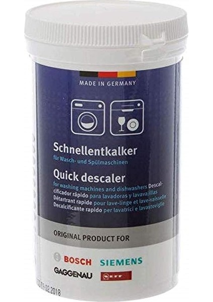 Neff &amp; Siemens Çamaşır Makinesi ve Bulaşık Makinesi Kireç Önleyici Kireç Çözücü