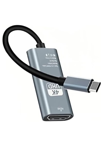 HDMI Type C - Lightning - iphone ve Tüm Type C Cihazlarla Uyumlu Hd Hdmi Kablo 4K Ultra Hd HDMI Kablo Tak Çalıştır 2 Metre (Type C To Hdmi Hb-06) modelleri
